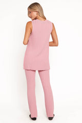 Silvie Knitted Set - Rose