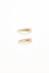 Carmen Hair Clip Set - Pearl