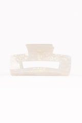 Jennifer Hair Clip - White/Silver
