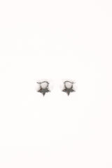 Scarlet Star Earrings - Silver