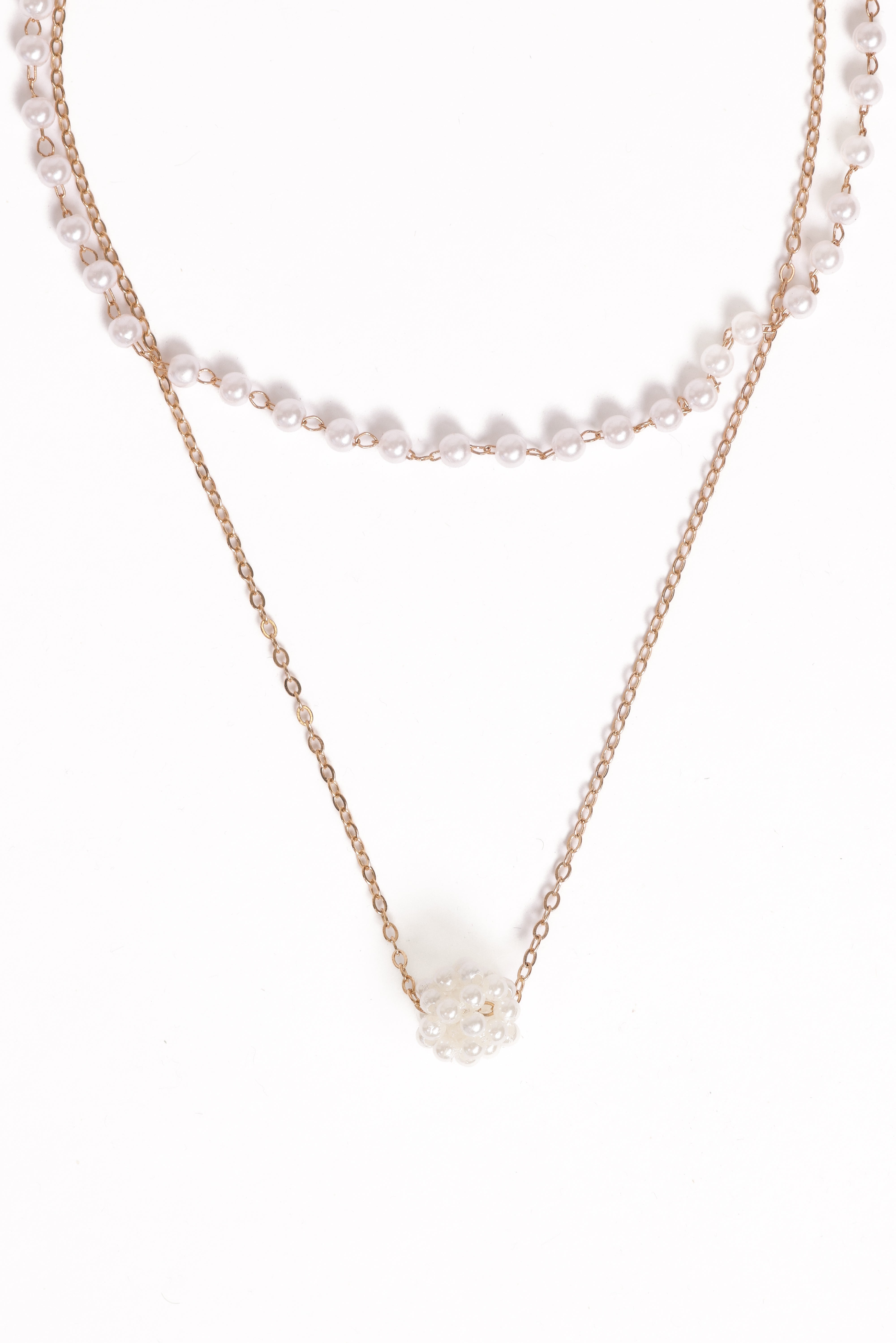 Viola Necklace Set - Pearl/Gold
