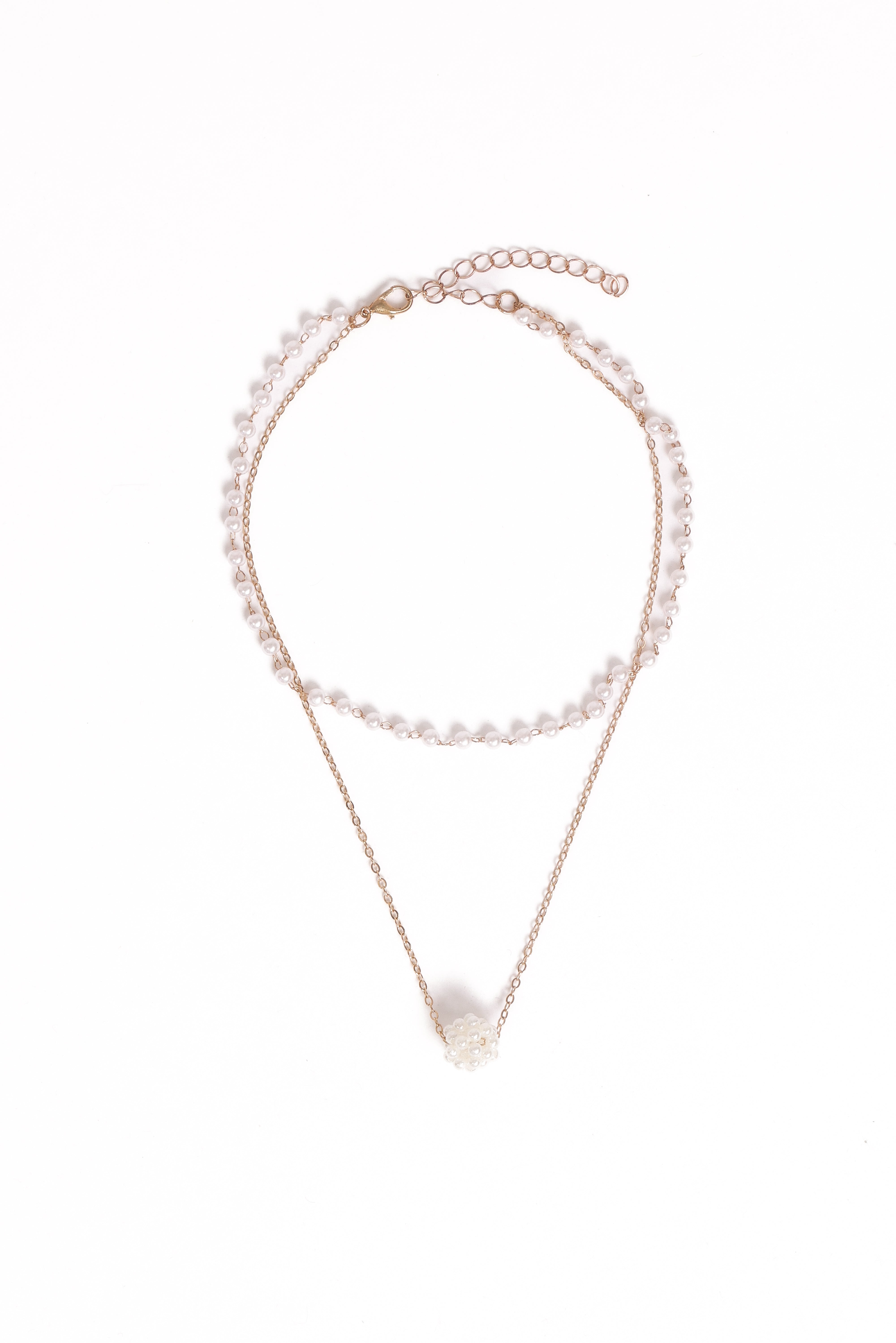 Viola Necklace Set - Pearl/Gold