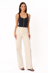 Abrand 94 Wide Leg Jeans - Vanilla