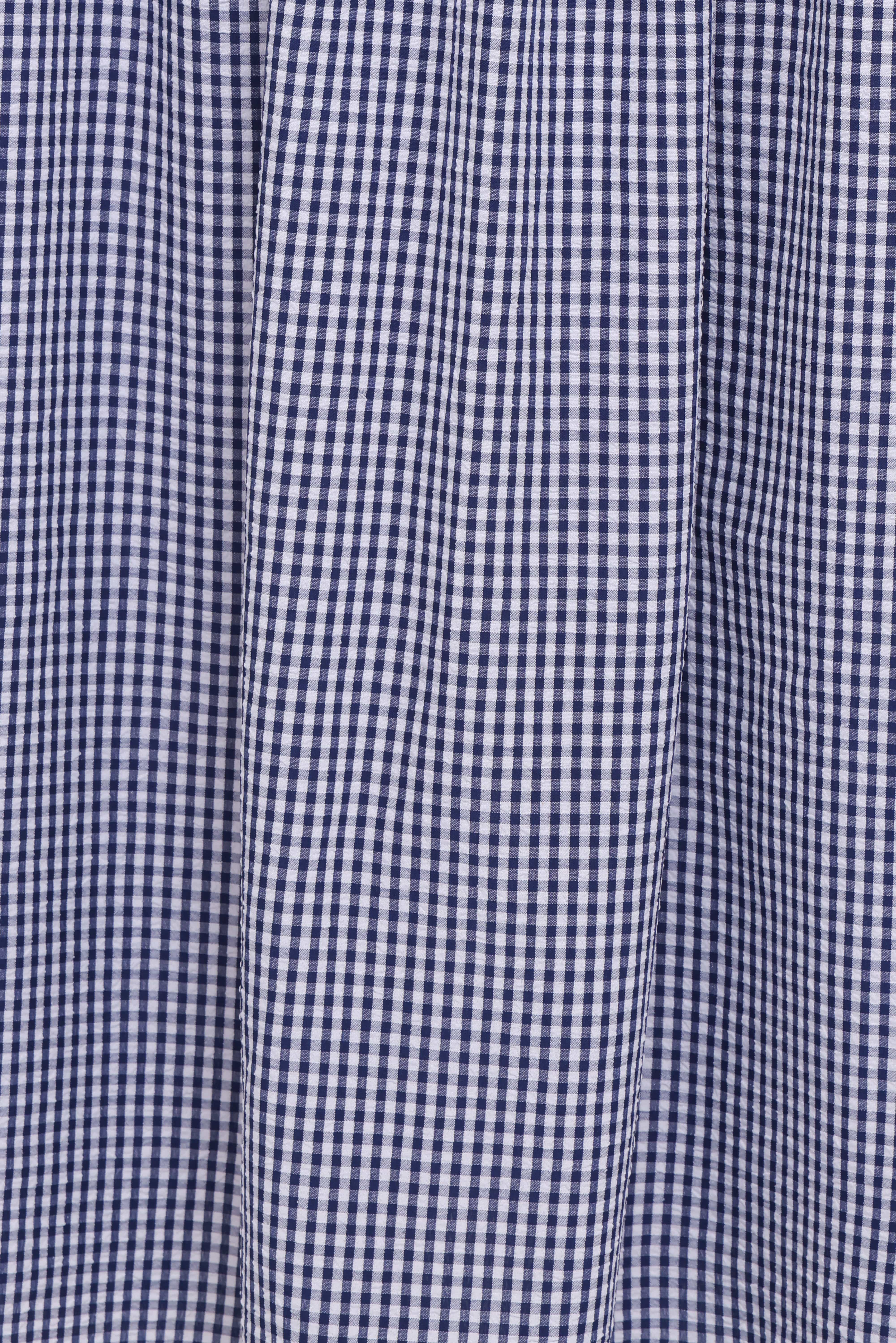 Laurita Maxi Skirt - Navy Gingham