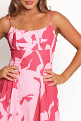 Berenice Mini Dress - Pink Floral