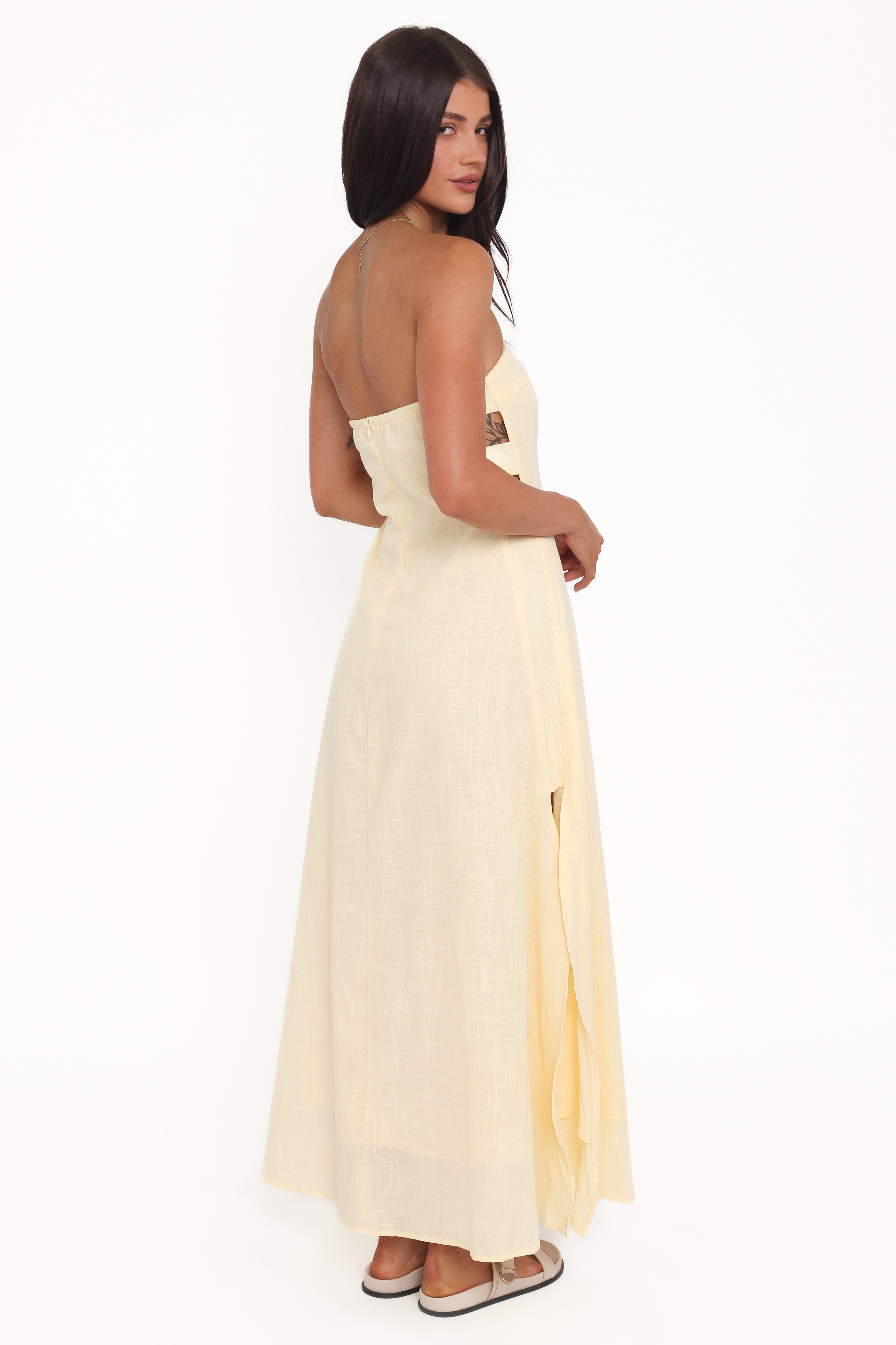 Cyrus Strapless Maxi Dress - Butter Yellow