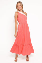 Gilda Maxi Dress - Coral