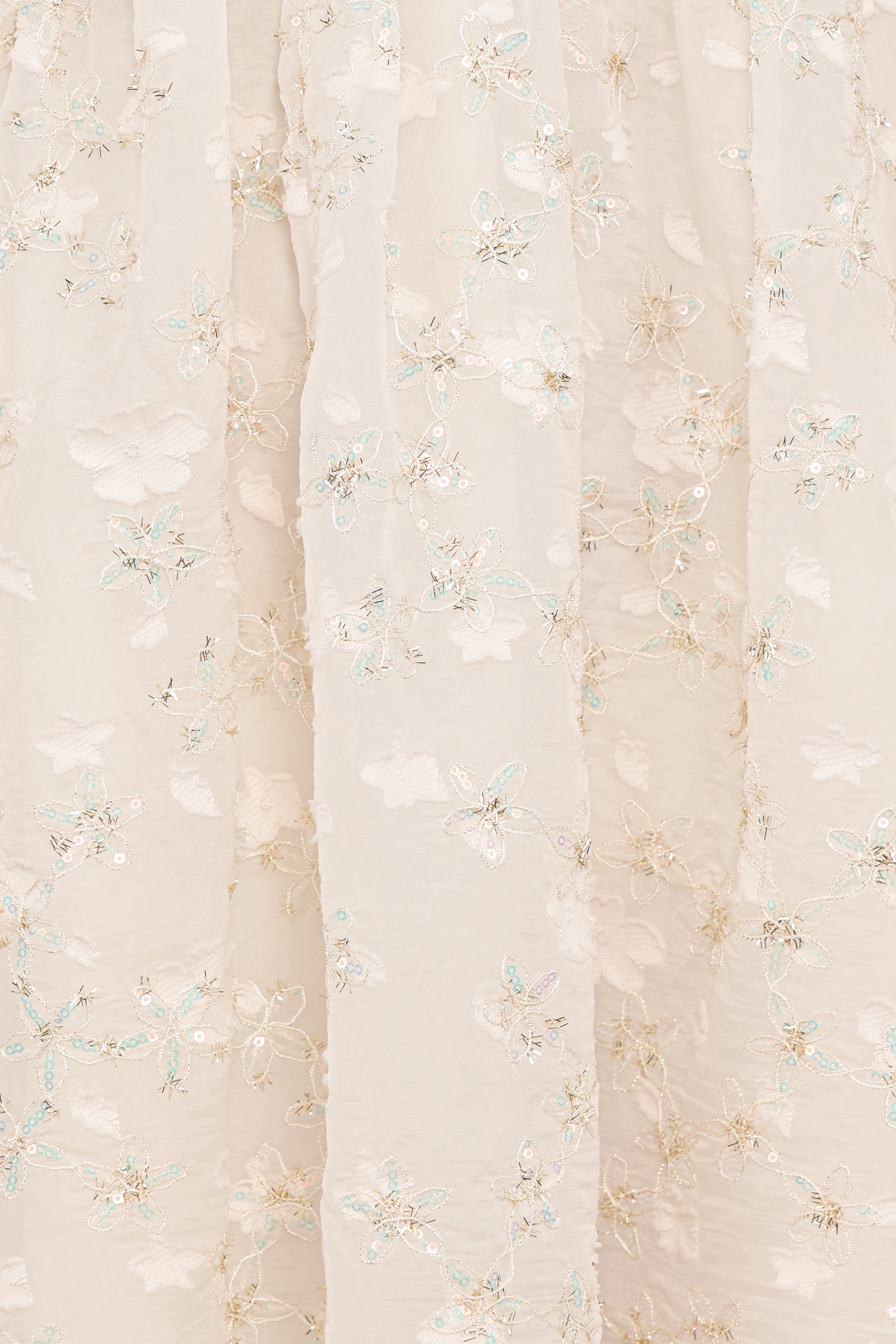 Lillan Mini Dress - Ivory Sequin