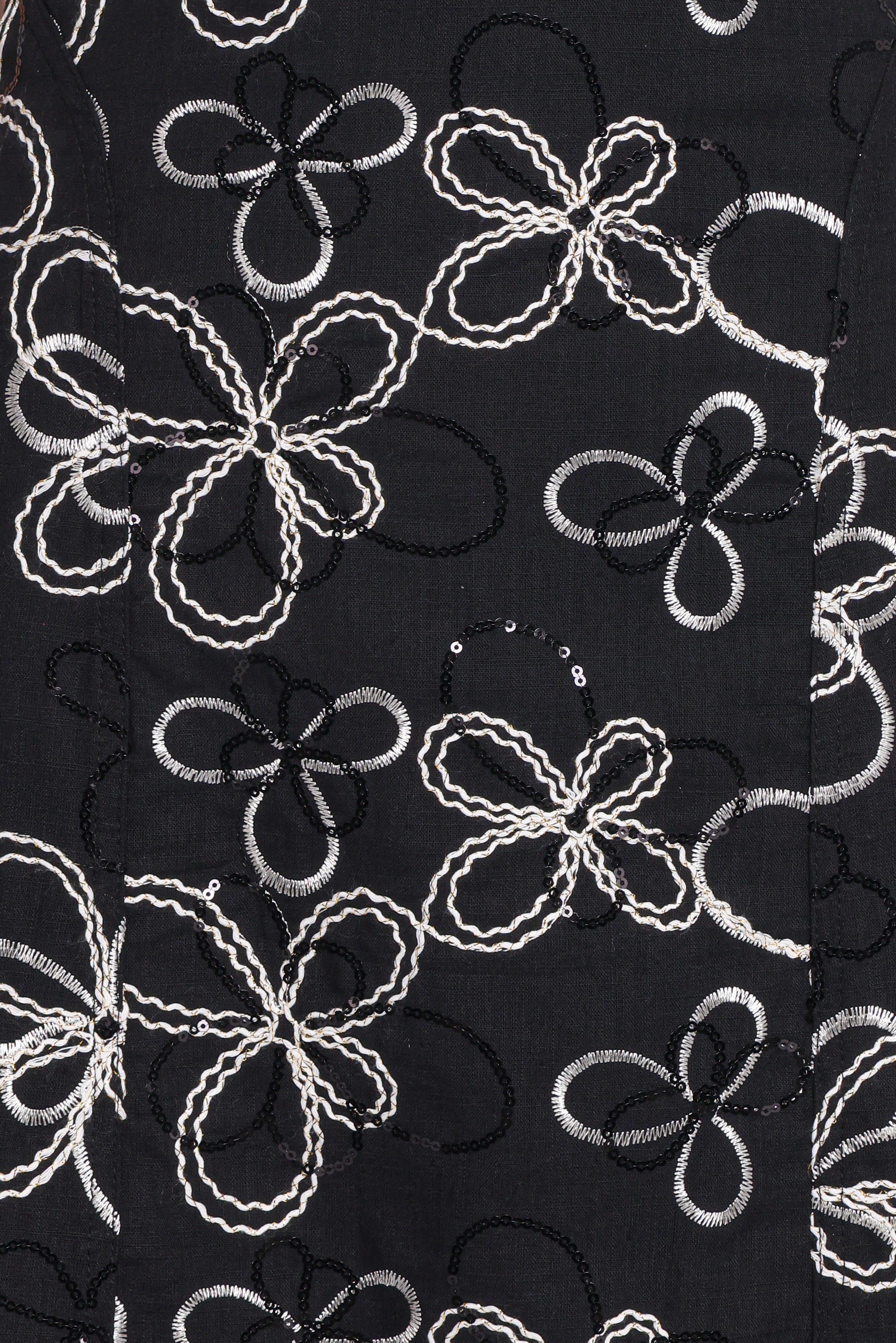 Loven Midi Dress - Black/White