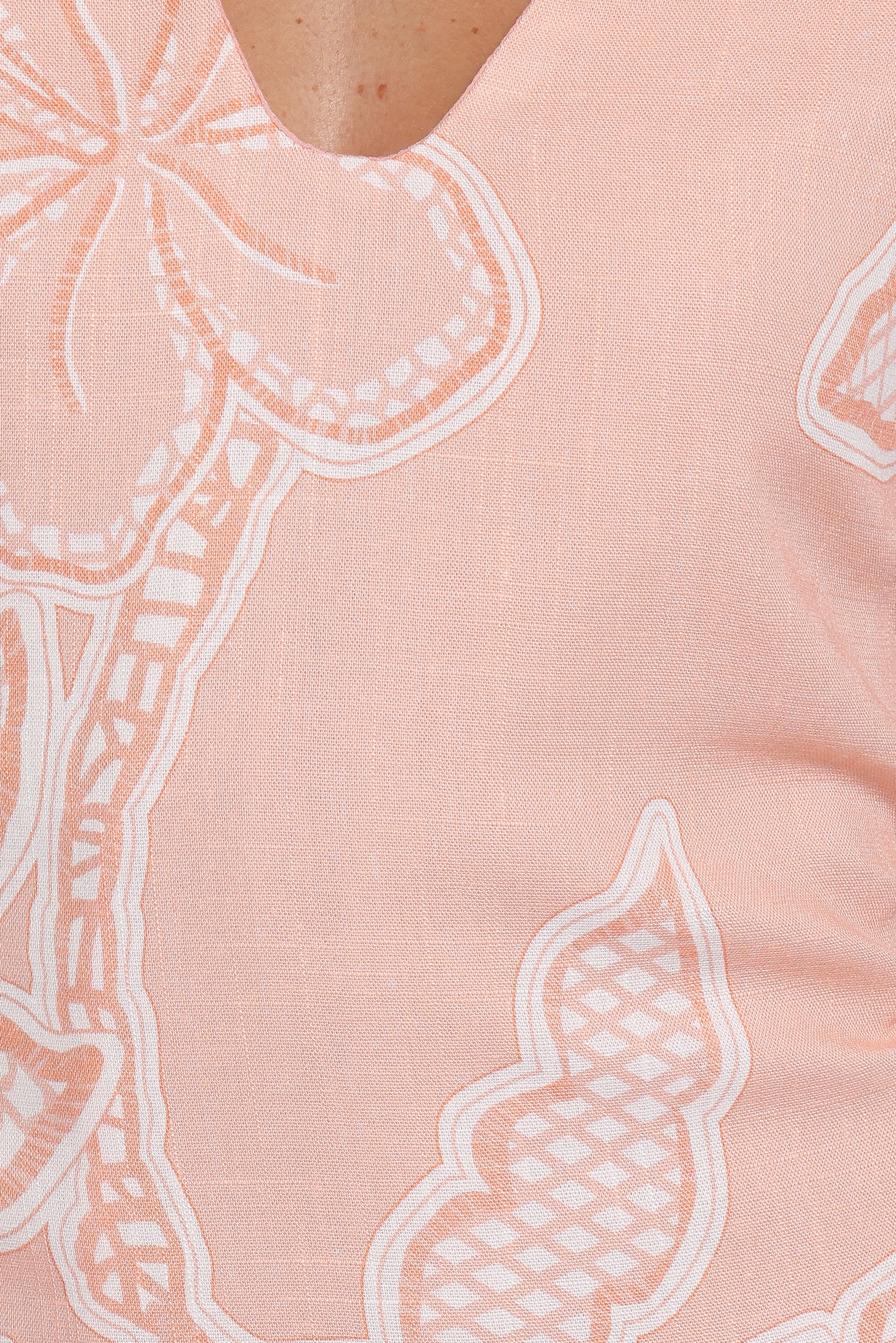 Tamika Mini Dress - Peach Floral