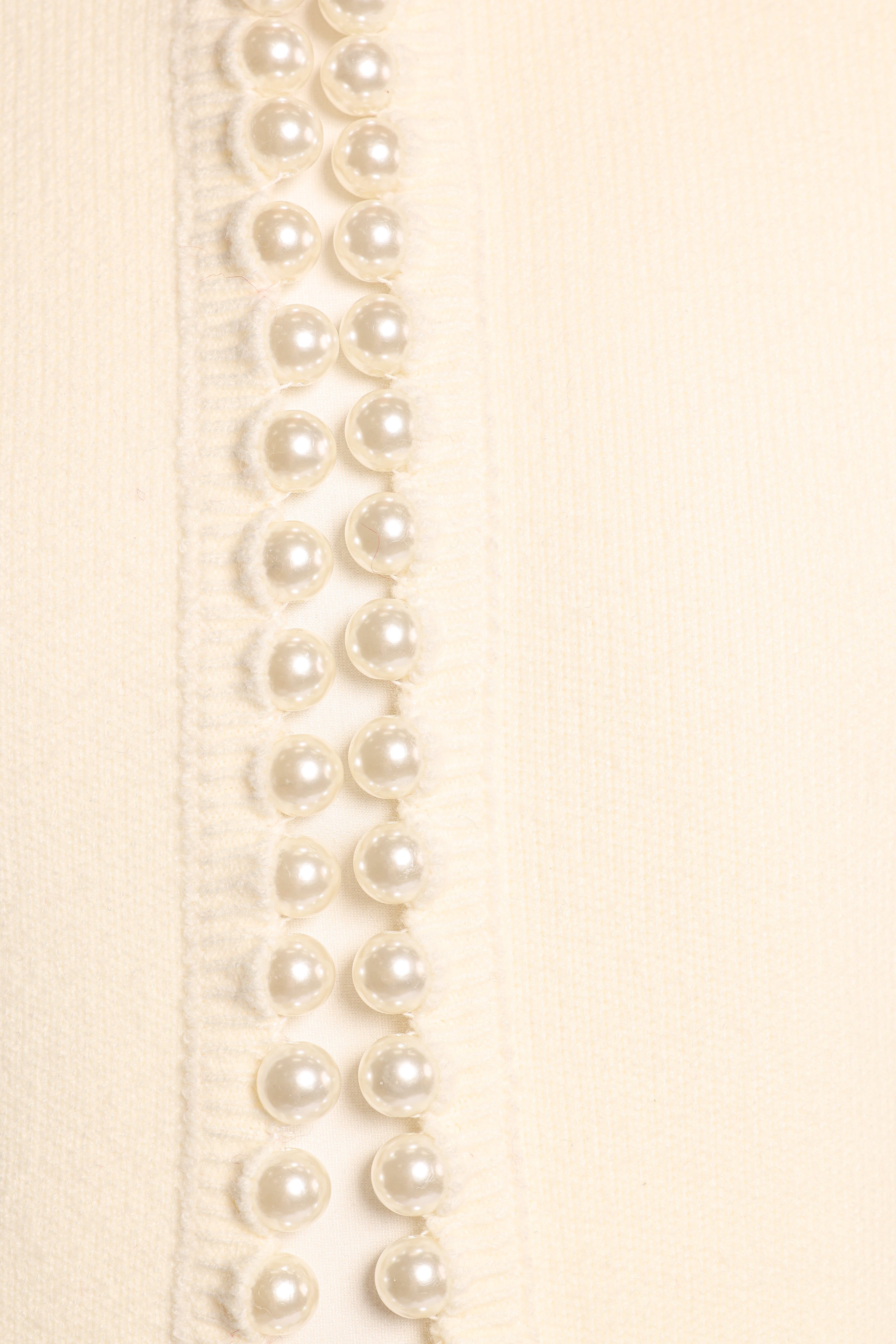 Bloom Pearl Knit Cardigan - Cream