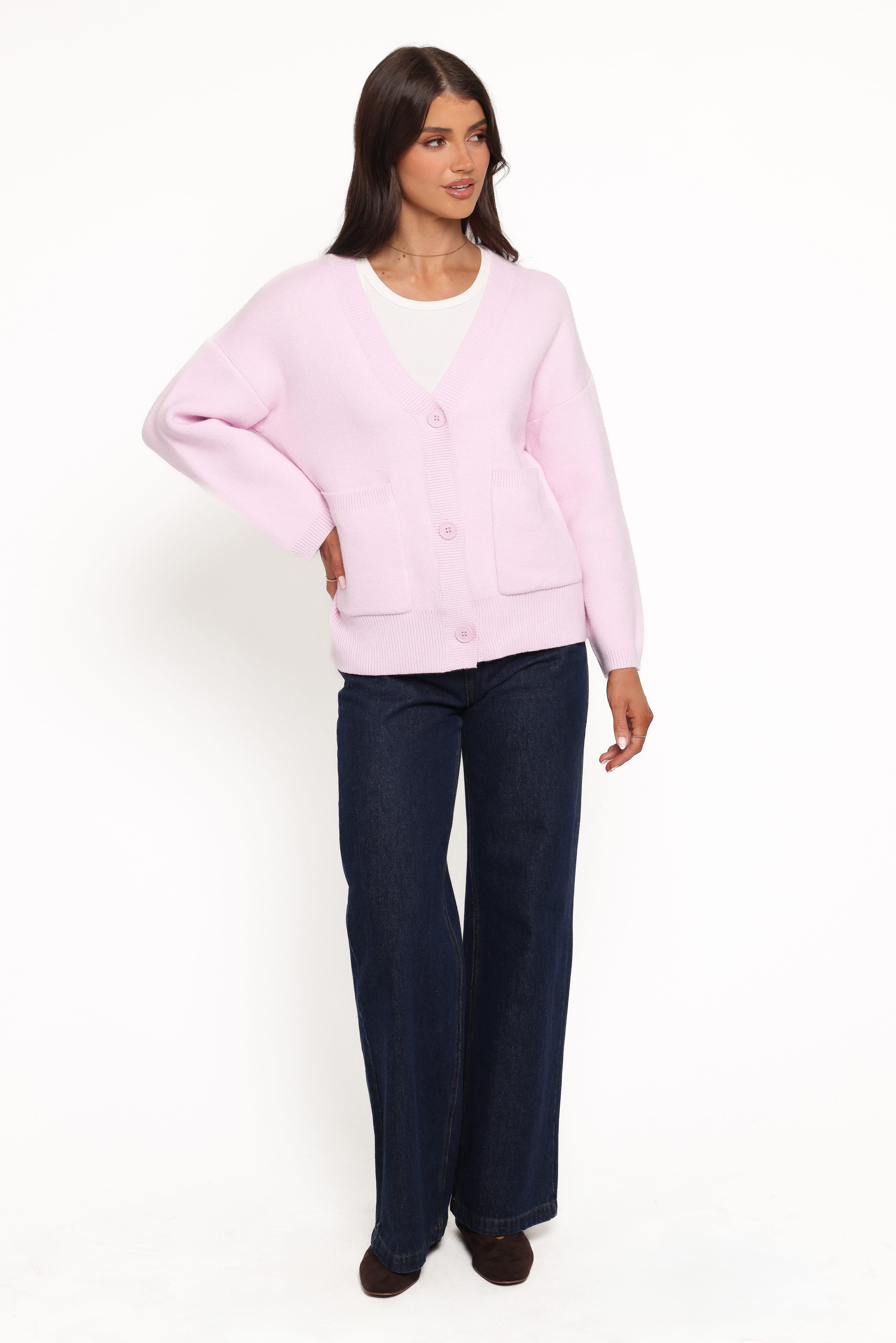 Jayden Cardigan - Pale Pink