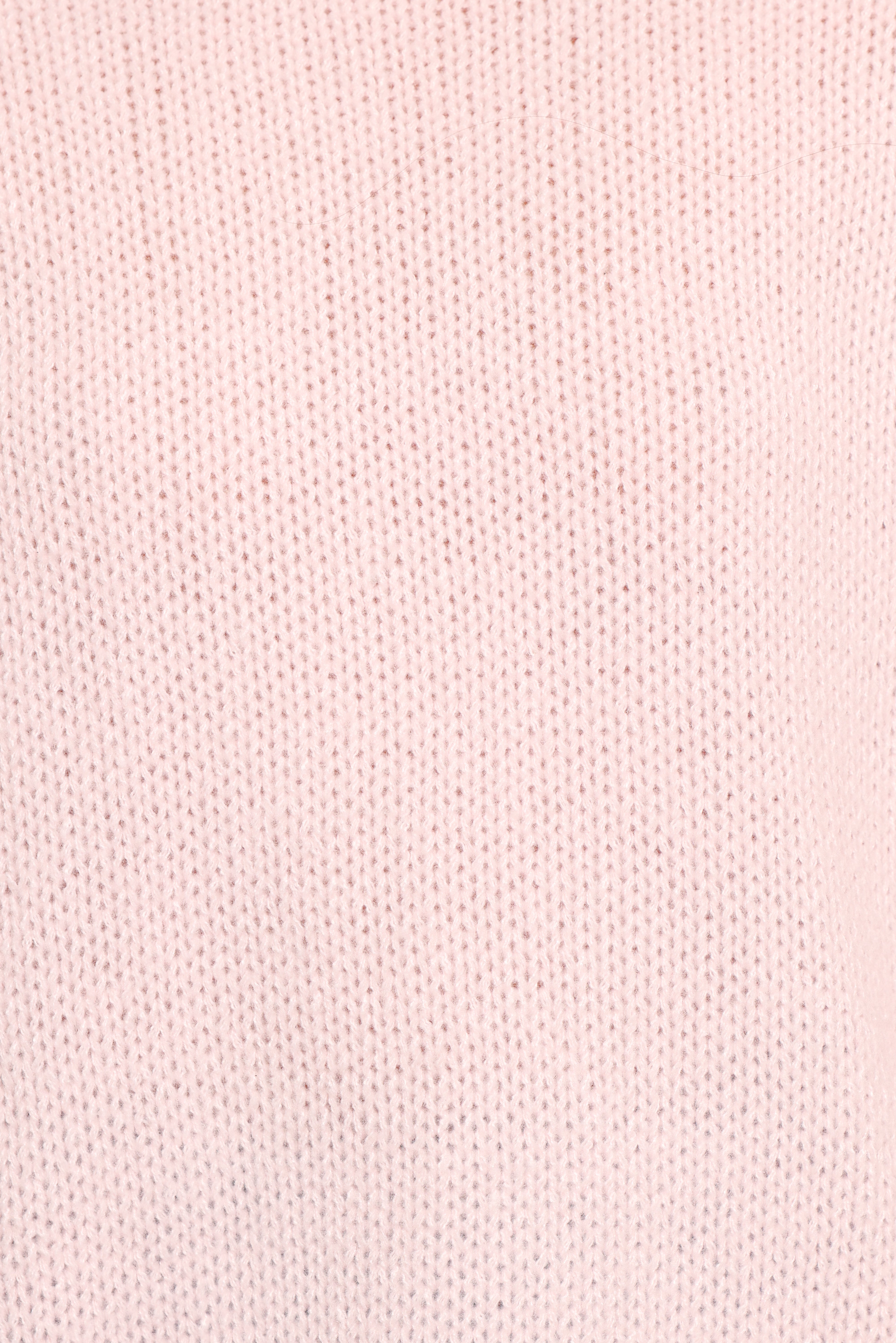 Lover Tie Sleeve Knit Sweater - Pink