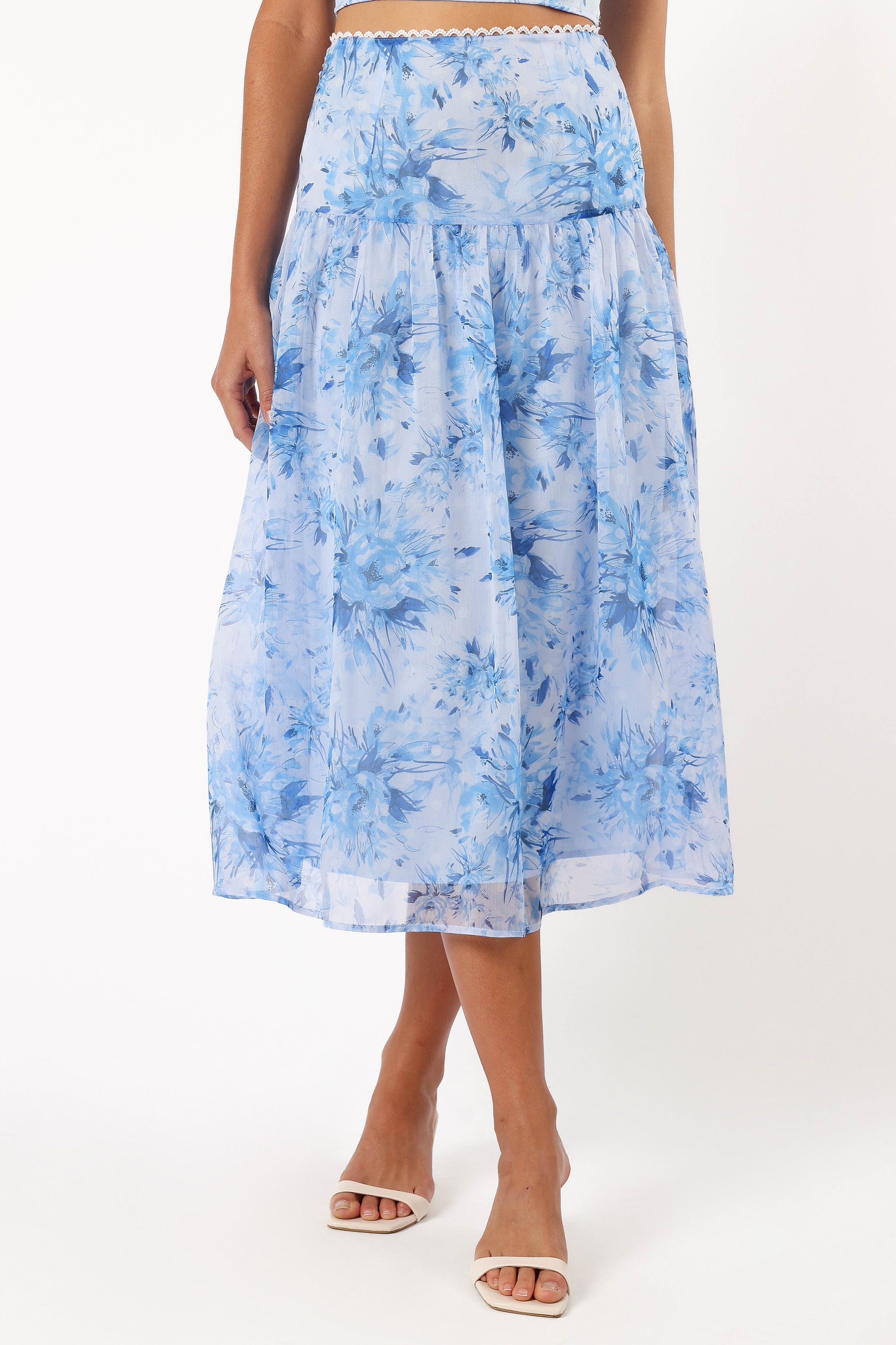 Elle Two Piece Set - Blue Floral