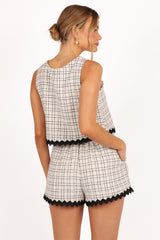Elea Top - Black White