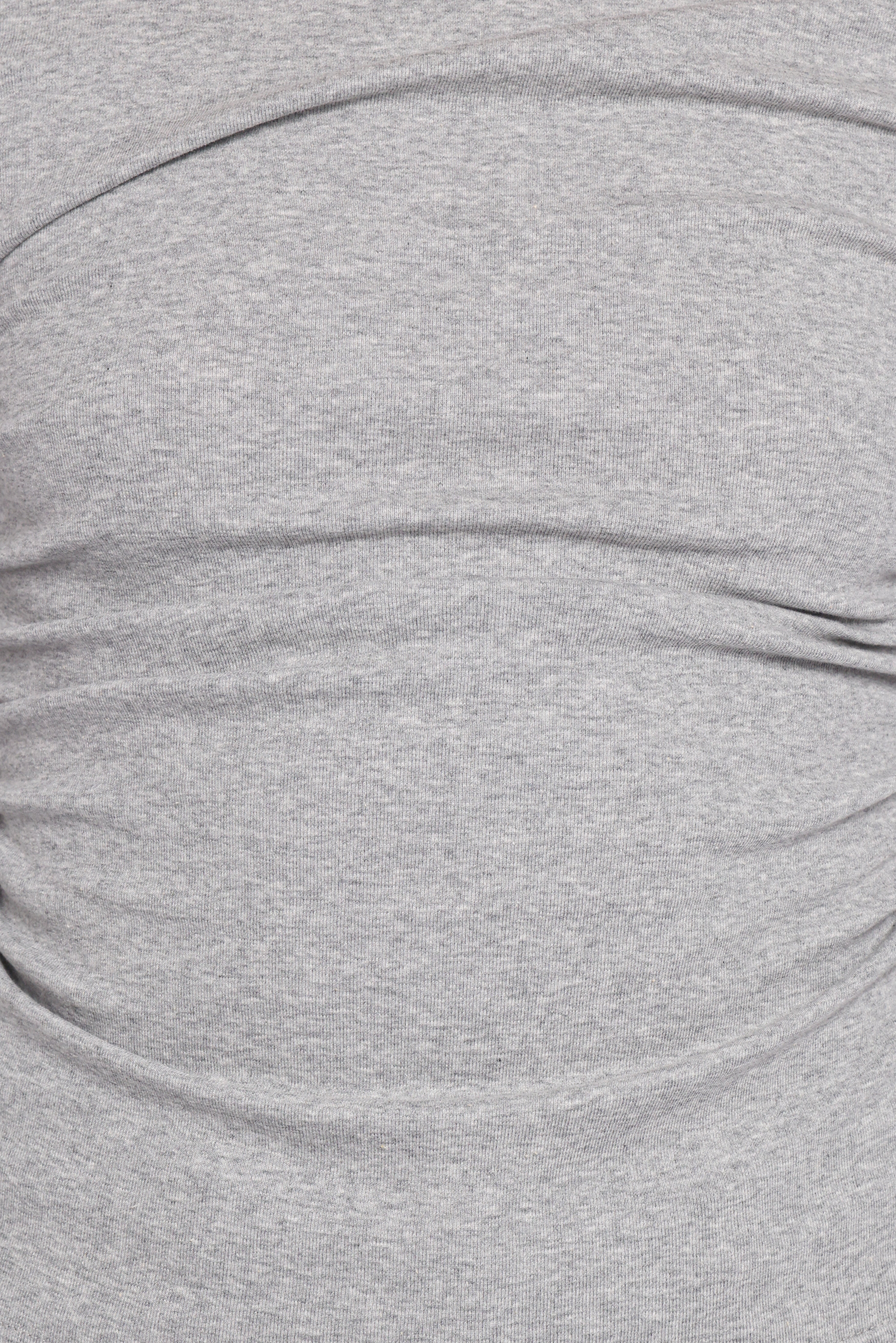 Nissa Long Sleeve Top - Heather Grey