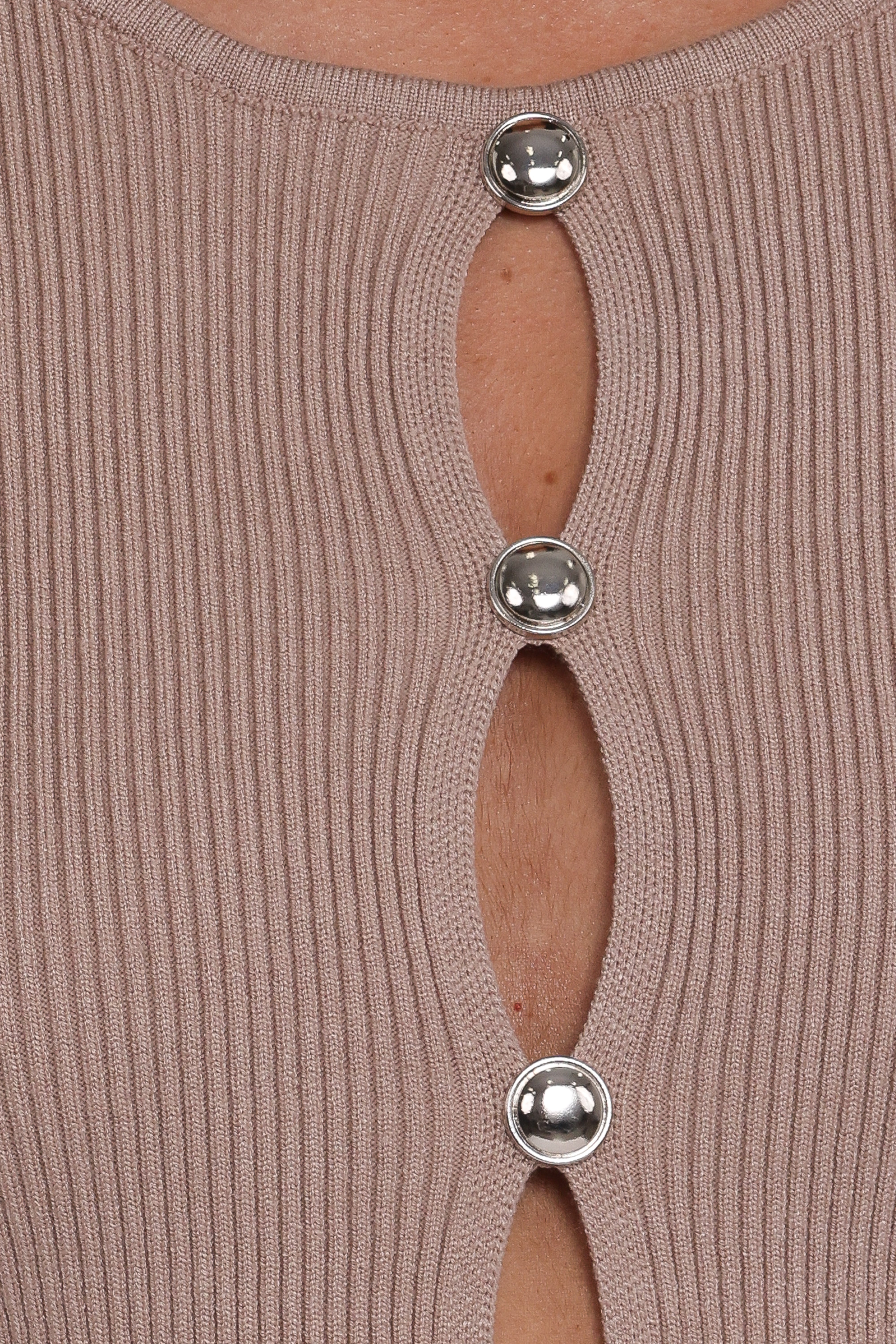 Rosienna Knit Top - Taupe