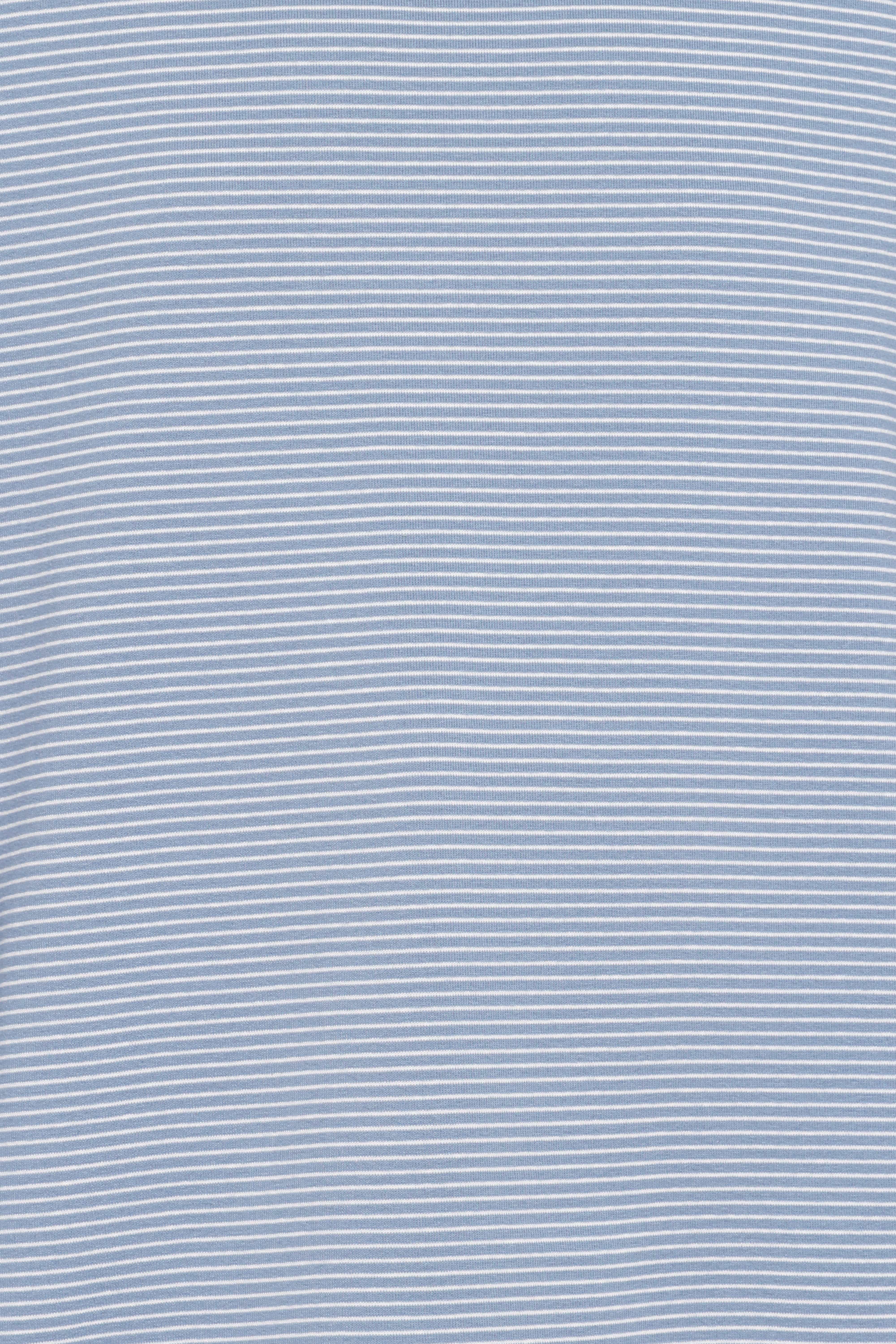 Ruva Long Sleeve Tee - Blue White Stripe